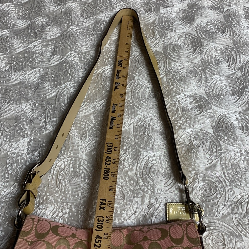 Coach Pink and Gold Crossbody Bag - Picture 14 of 16